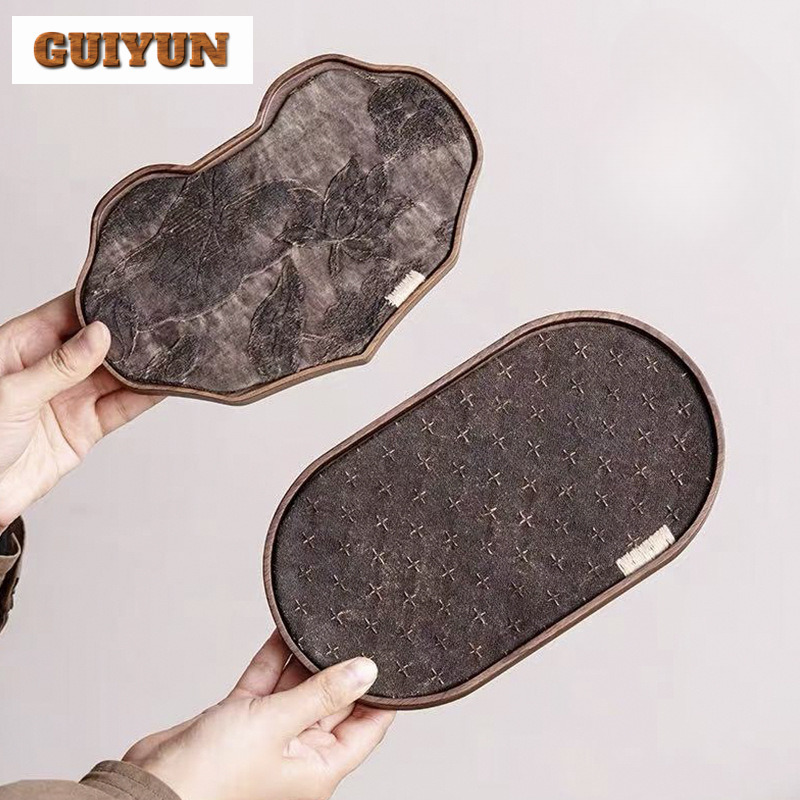 Black Walnut Small Tea Tray Sn - Wooden Serving Tray บทวิจารณ์และราคา