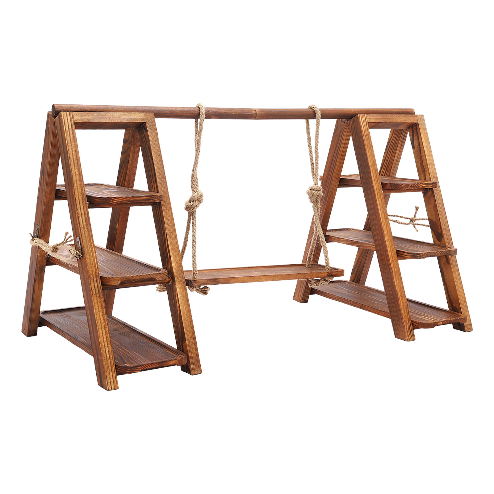 Wooden Dessert Display Stand C - Wooden Serving Tray บทวิจารณ์และราคา
