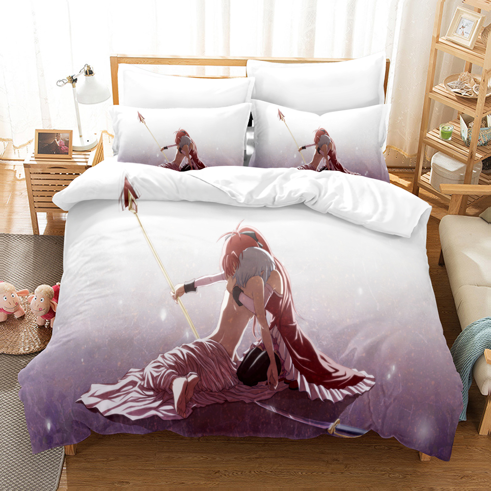 Kawaii Anime Puella Magi Madok - Linen Duvet Cover บทวิจารณ์และราคา