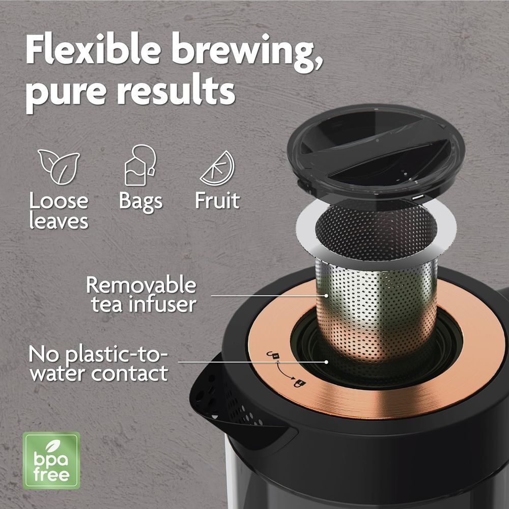 Luxury Tea Set. Electric Kettl - Wooden Serving Tray บทวิจารณ์และราคา