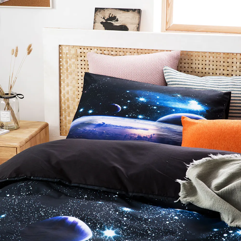 Space star 3d Galaxy Duvet Cov - Linen Duvet Cover บทวิจารณ์และราคา