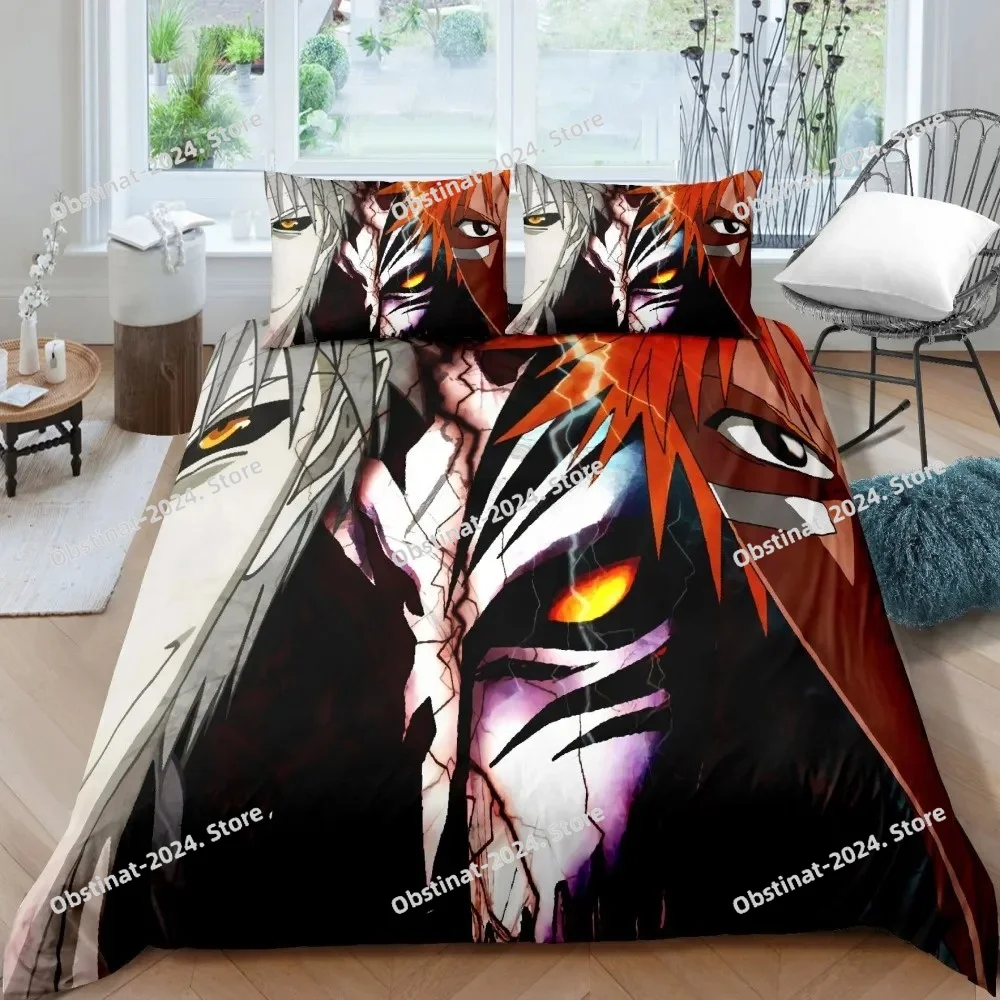 3D Bleach Kurosaki Ichigo Bedd - Linen Duvet Cover บทวิจารณ์และราคา