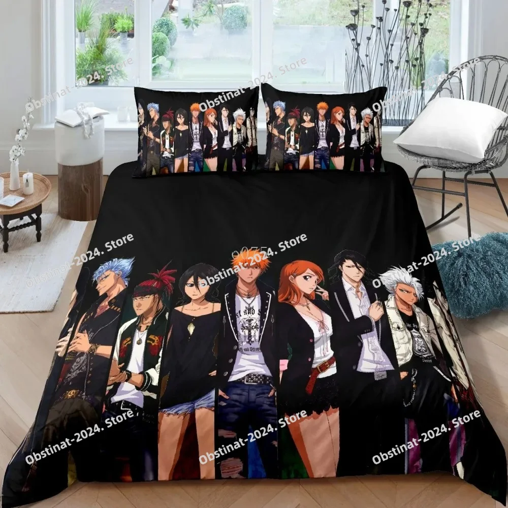 3D Bleach Kurosaki Ichigo Bedd - Linen Duvet Cover บทวิจารณ์และราคา