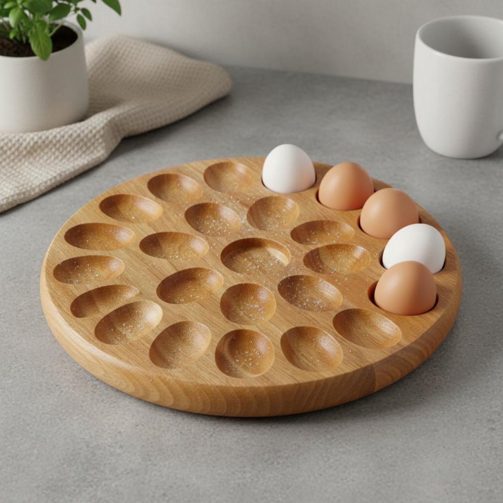 Reversible Wooden Oval Tray Na - Wooden Serving Tray บทวิจารณ์และราคา