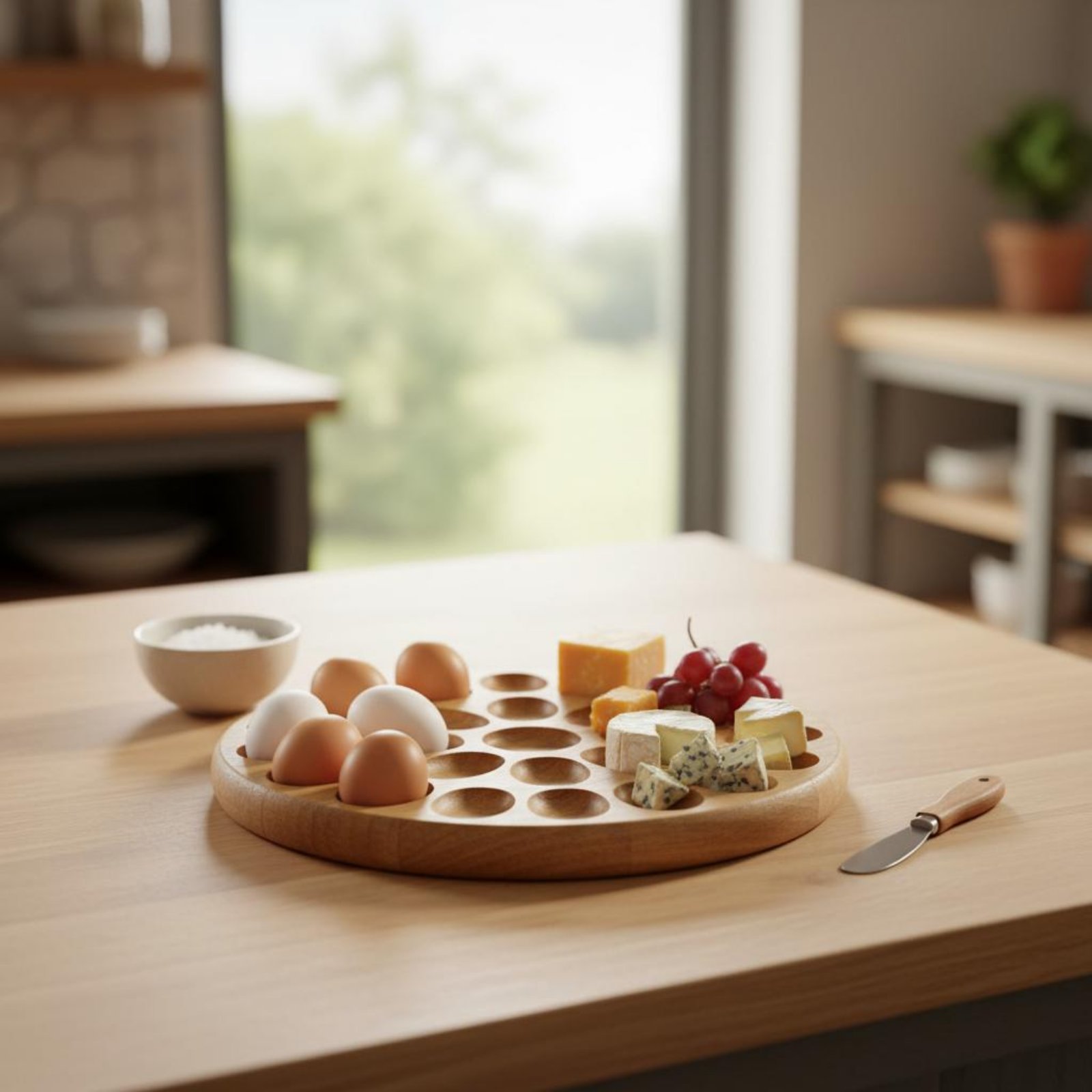 Reversible Wooden Oval Tray Na - Wooden Serving Tray บทวิจารณ์และราคา