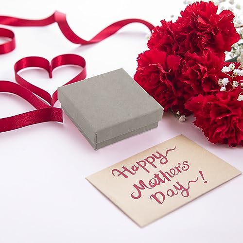 Gray Square Jewelry Gift Boxes - Velvet Jewelry Box บทวิจารณ์และราคา