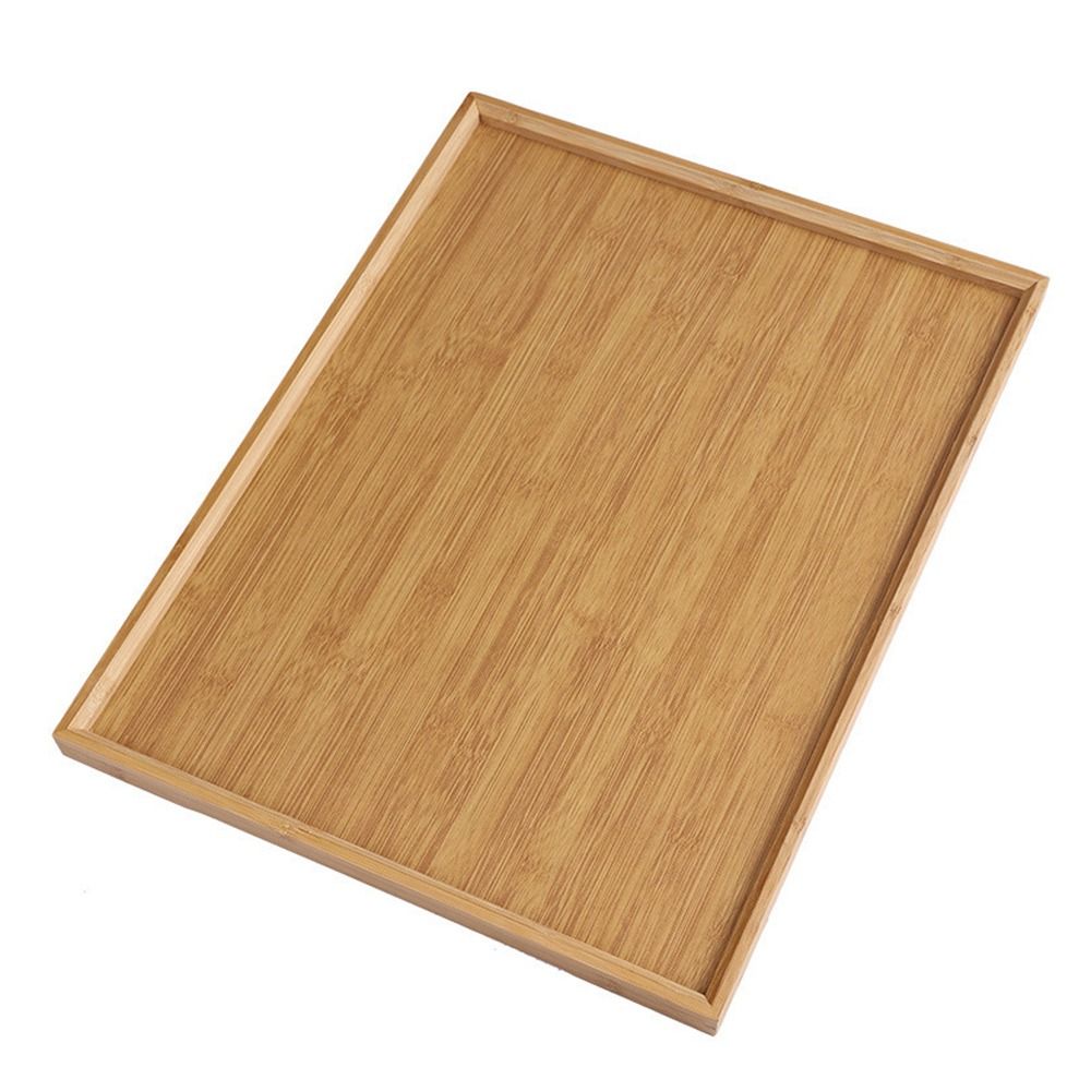 Decorate Tray Natural Bamboo B - Wooden Serving Tray บทวิจารณ์และราคา