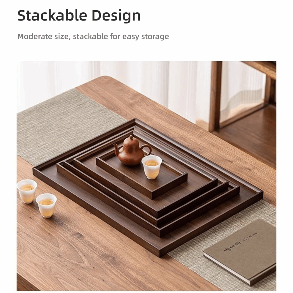 Decorate Tray Natural Bamboo B - Wooden Serving Tray บทวิจารณ์และราคา