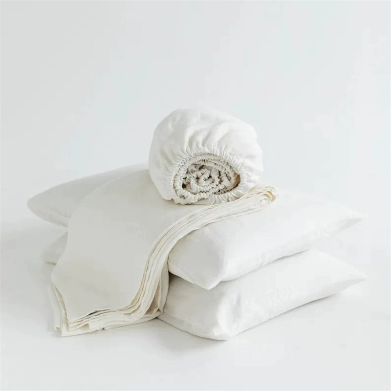 100% Linen Fitted Bed Sheet Se - Linen Duvet Cover บทวิจารณ์และราคา