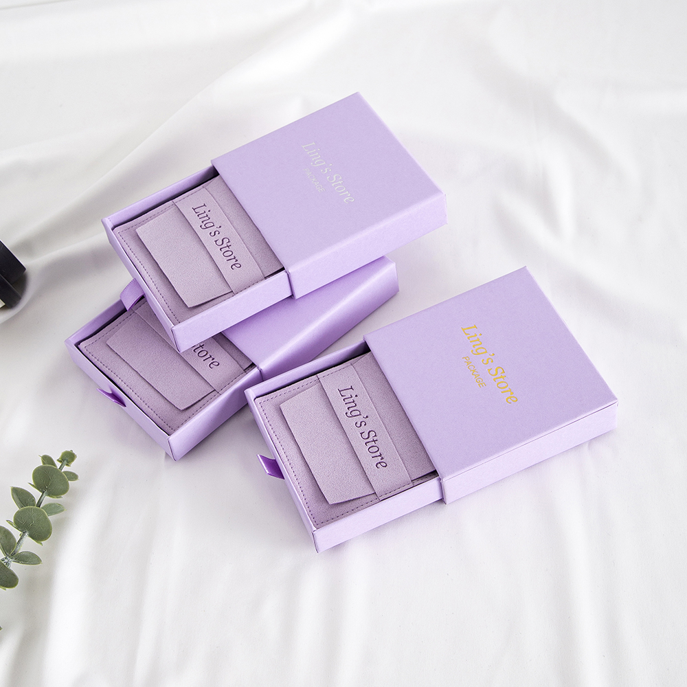 24Sets Custom Logo Violet 9x9x - Velvet Jewelry Box บทวิจารณ์และราคา