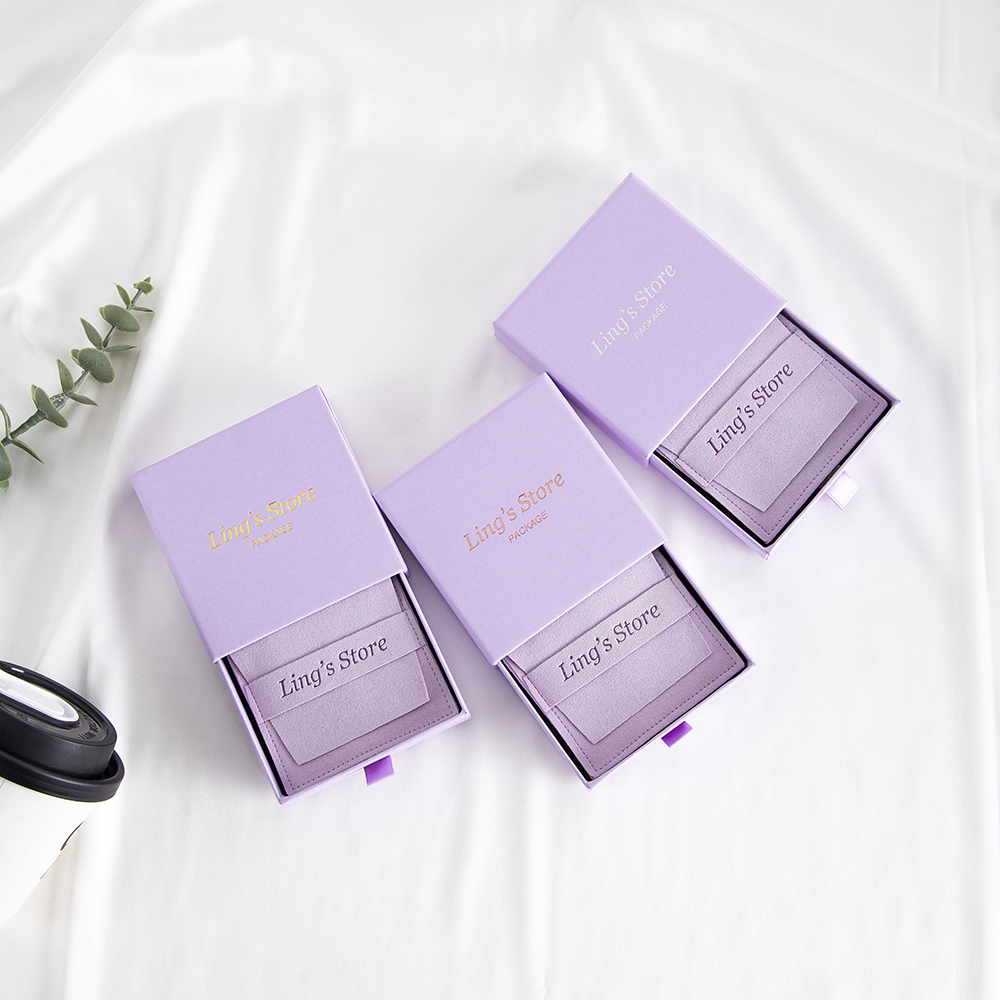 24Sets Custom Logo Violet 9x9x - Velvet Jewelry Box บทวิจารณ์และราคา