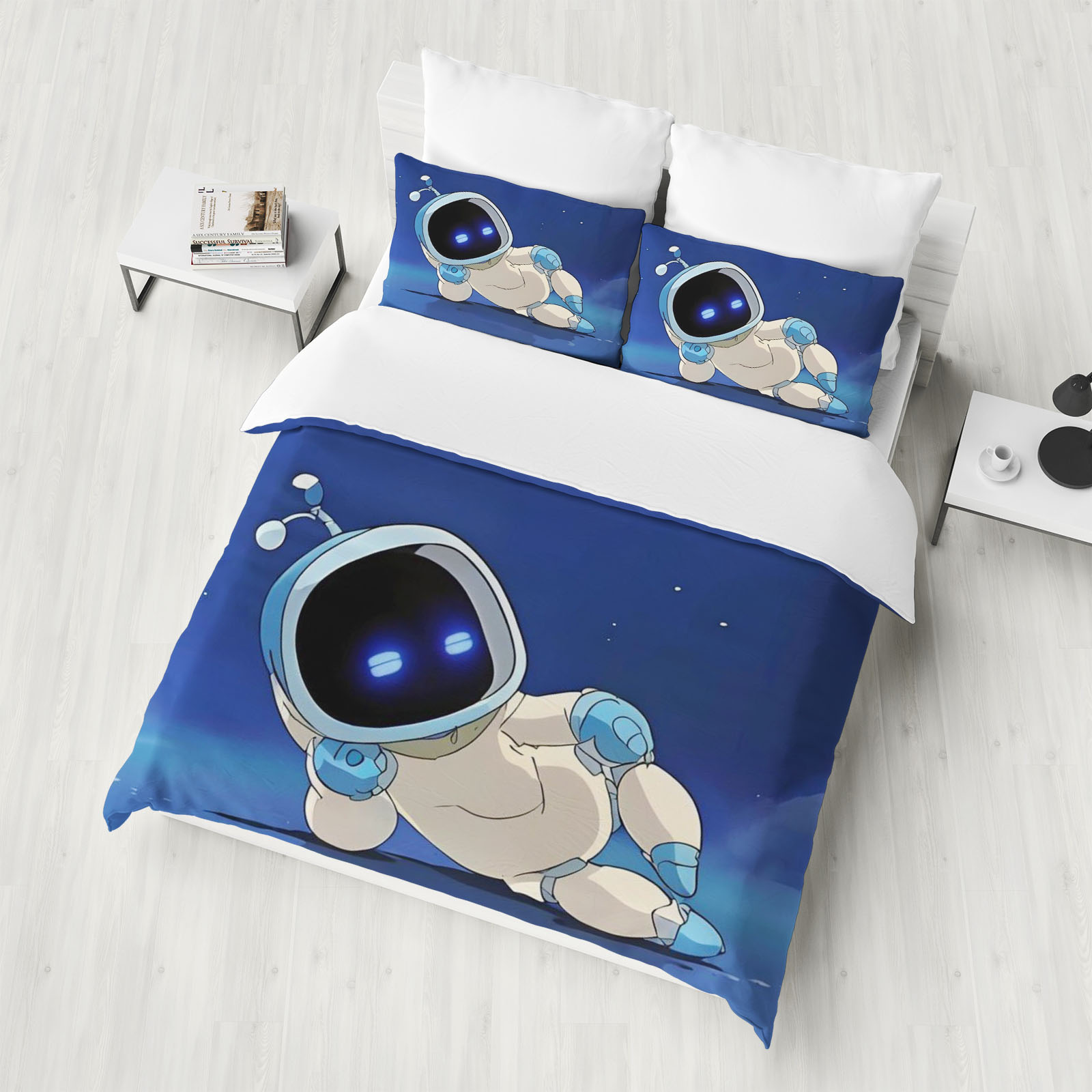 Print Cartoon Astro Bot Duvet  - Linen Duvet Cover บทวิจารณ์และราคา