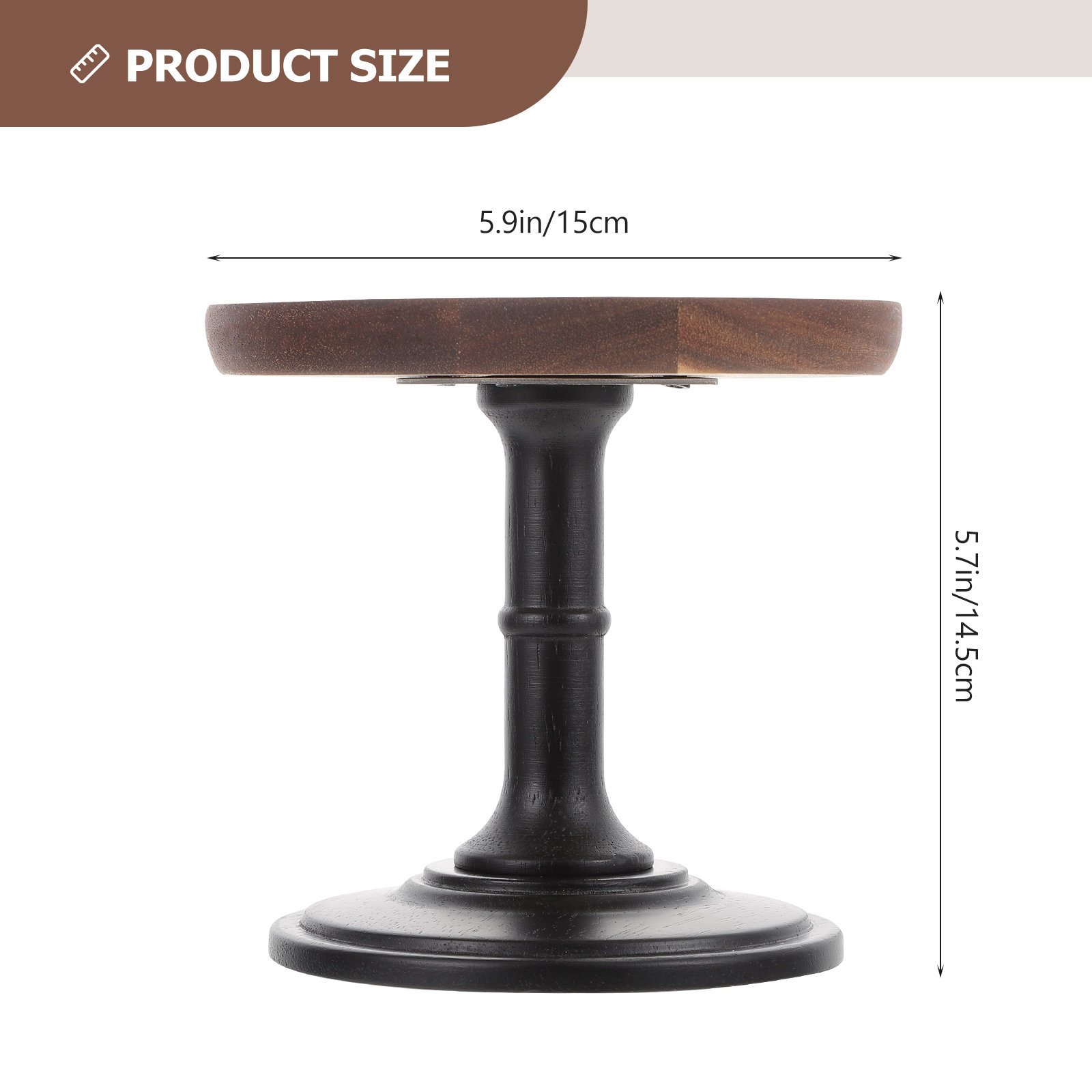 High Base Wooden Cake Stand El - Wooden Serving Tray บทวิจารณ์และราคา
