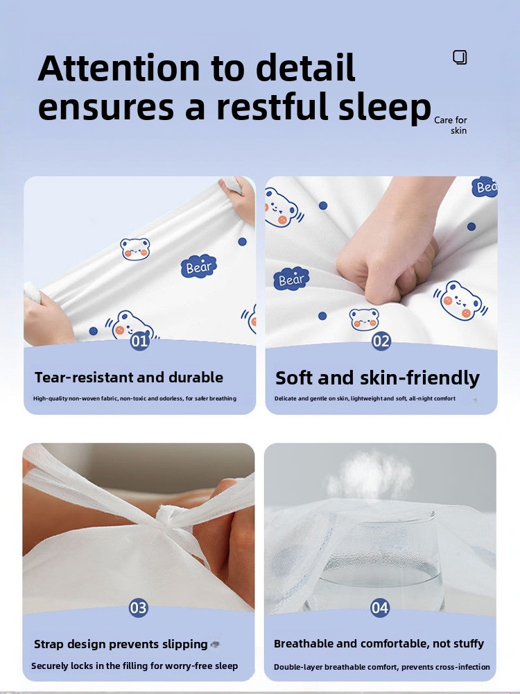 Disposable Hotel Bed Linen Set - Linen Duvet Cover บทวิจารณ์และราคา