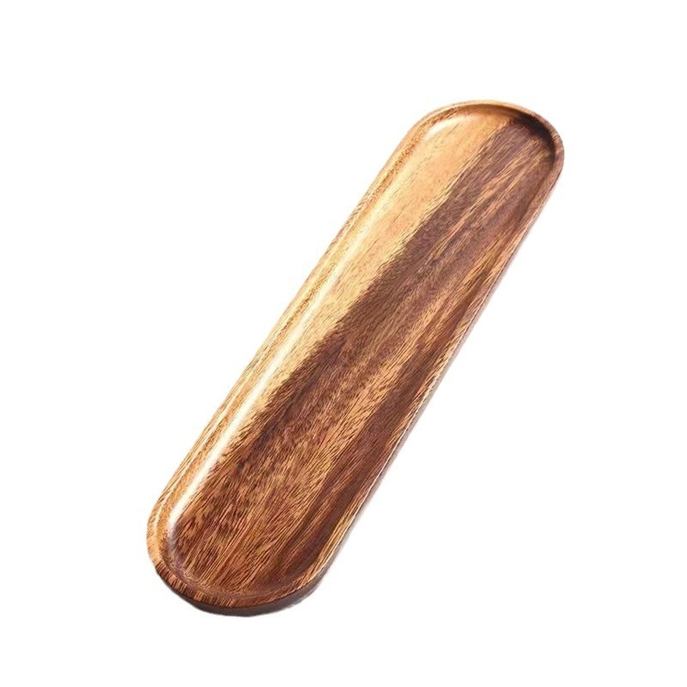 Walnut Wood Tray Tableware Rec - Wooden Serving Tray บทวิจารณ์และราคา