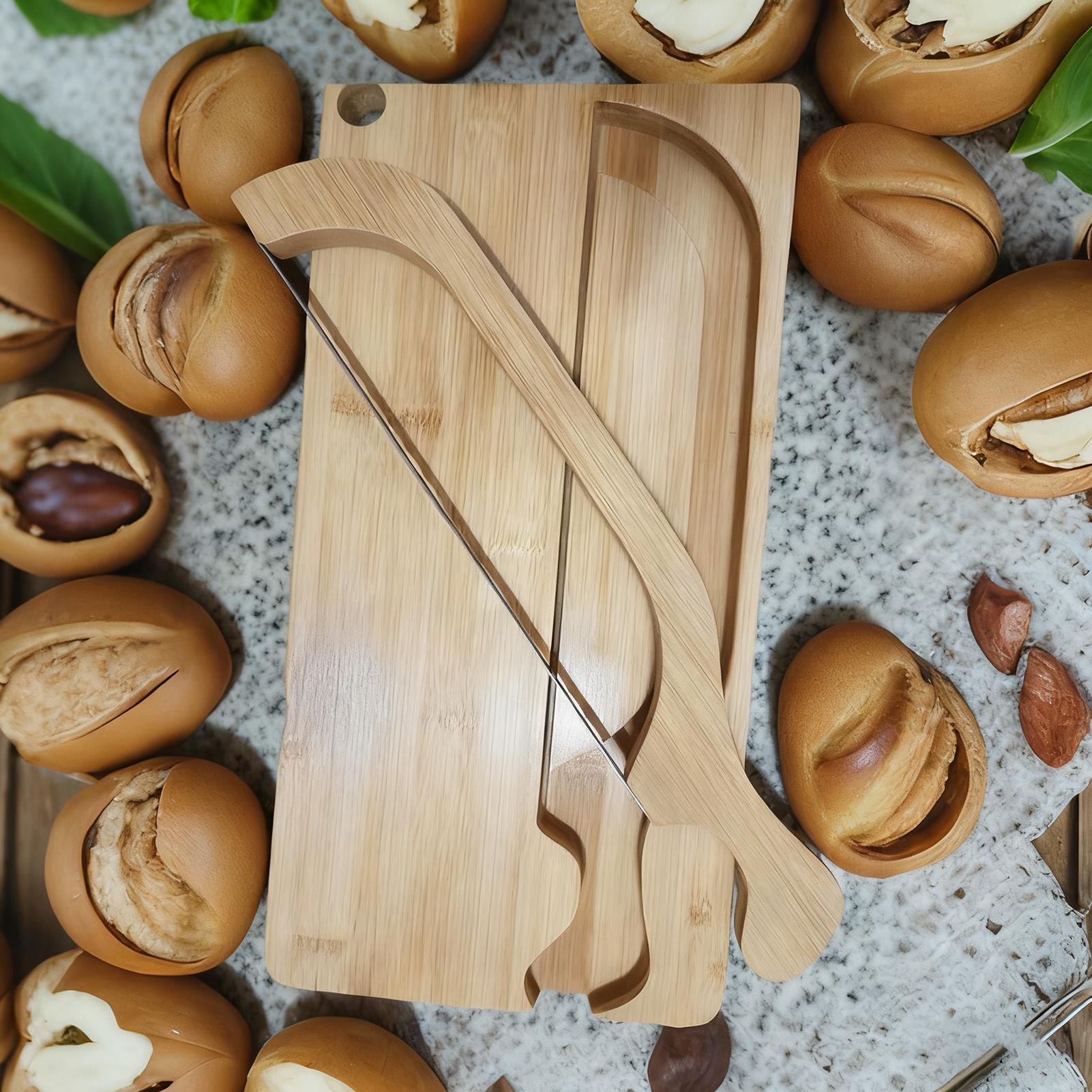Bread Cutter For Sourdough Por - Wooden Serving Tray บทวิจารณ์และราคา