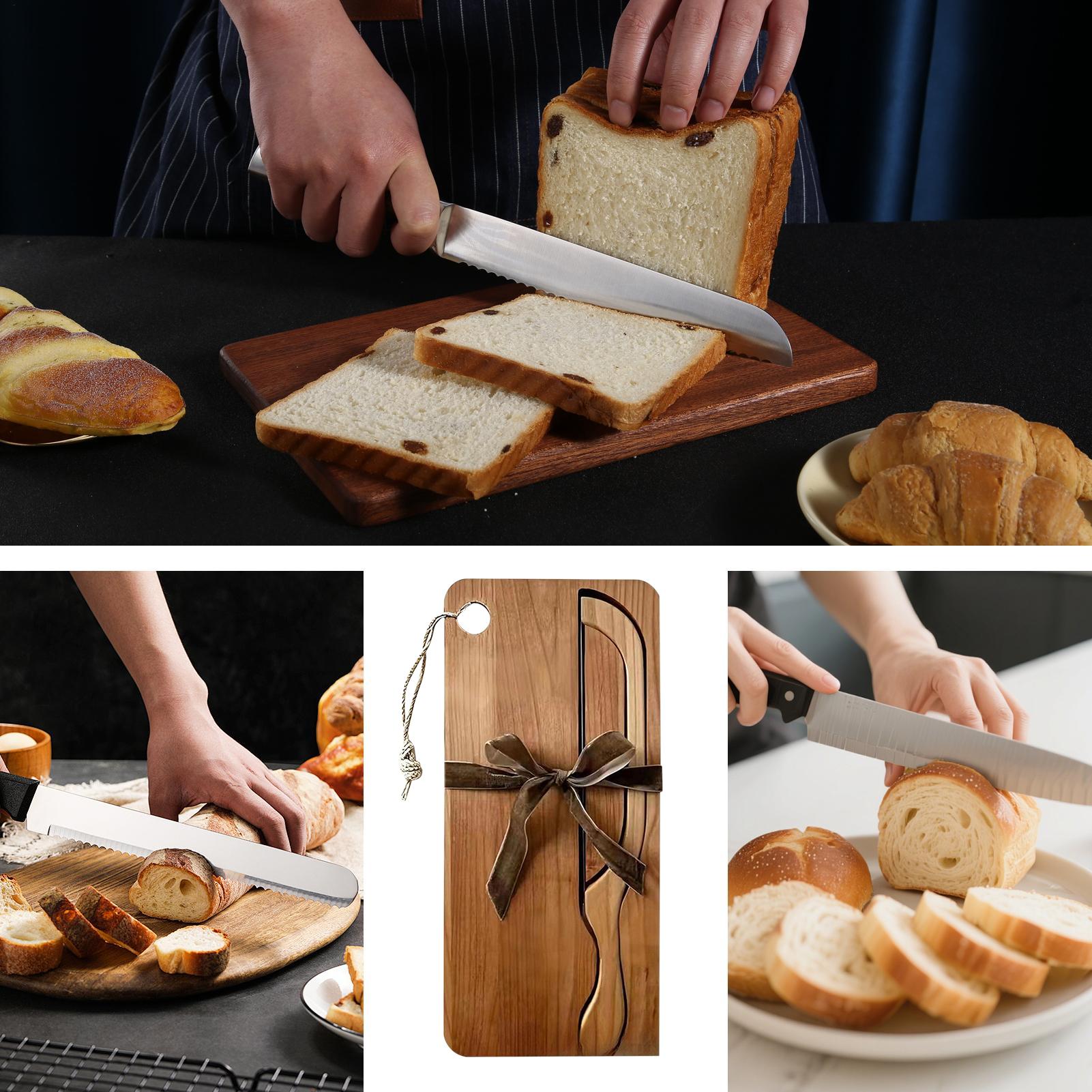 Bread Cutter For Sourdough Por - Wooden Serving Tray บทวิจารณ์และราคา