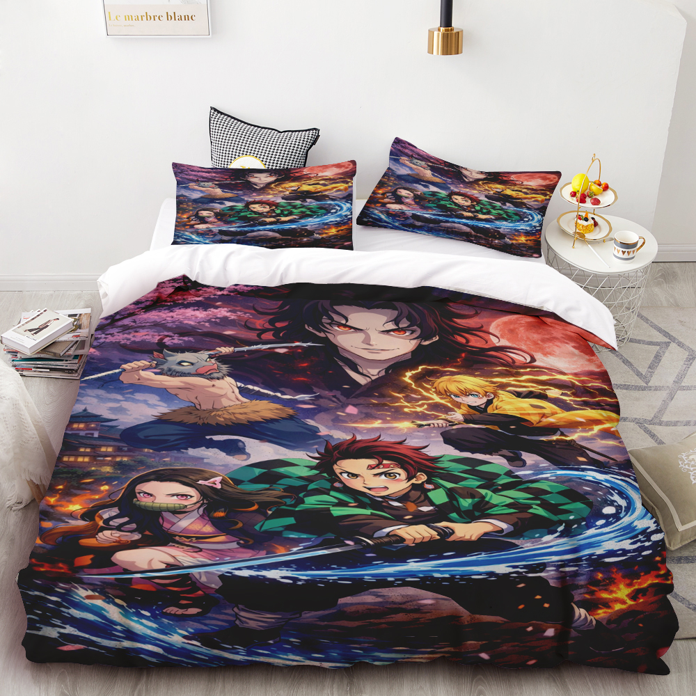 Duvet Cover Kamado Nezuko Demo - Linen Duvet Cover บทวิจารณ์และราคา