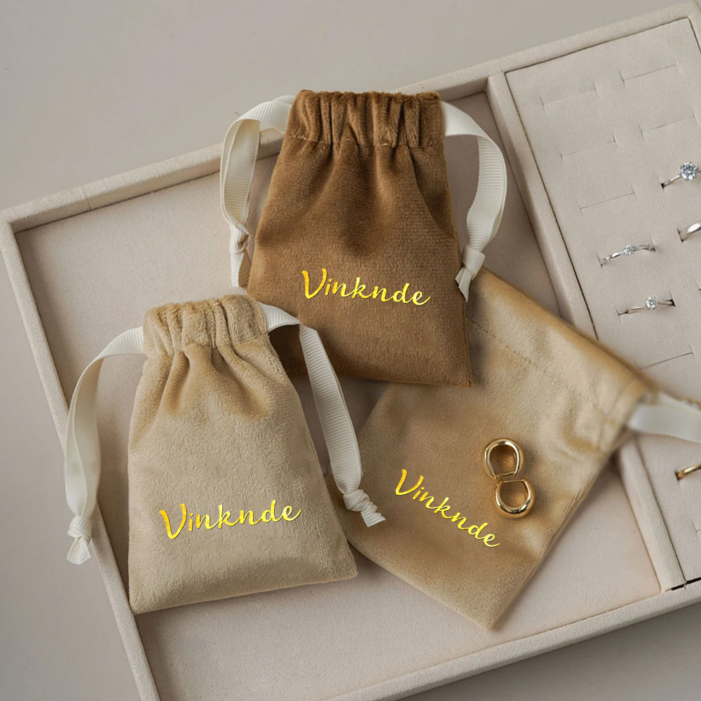 50Pcs Custom Logo Luxury Match - Velvet Jewelry Box บทวิจารณ์และราคา