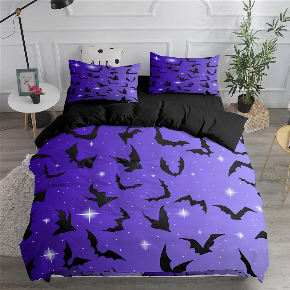 Halloween Flying Vampire Beddi - Linen Duvet Cover บทวิจารณ์และราคา
