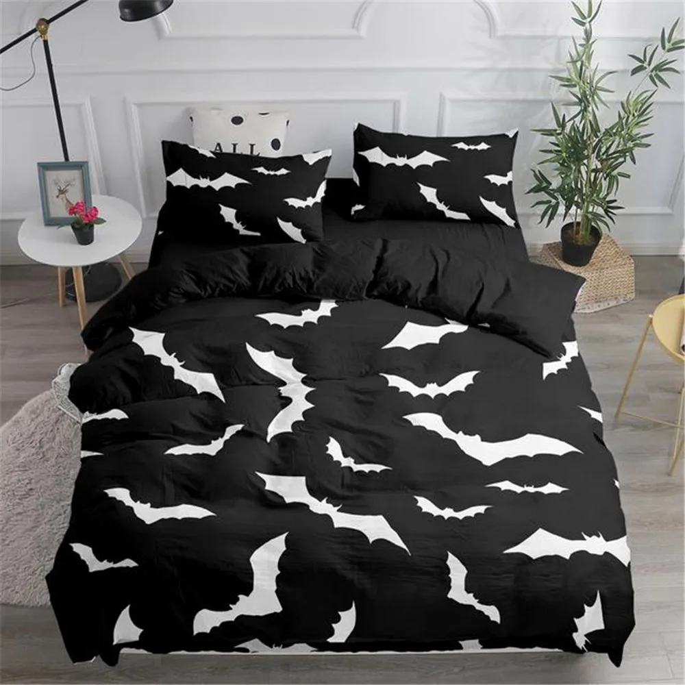 Halloween Flying Vampire Beddi - Linen Duvet Cover บทวิจารณ์และราคา