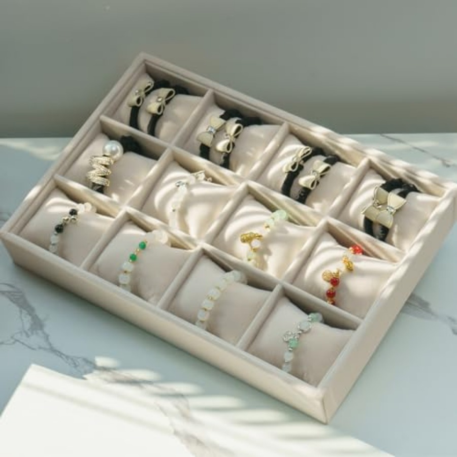 Jewelry Watch Tray, Velvet Wat - Velvet Jewelry Box บทวิจารณ์และราคา