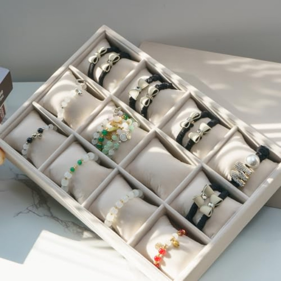 Jewelry Watch Tray, Velvet Wat - Velvet Jewelry Box บทวิจารณ์และราคา