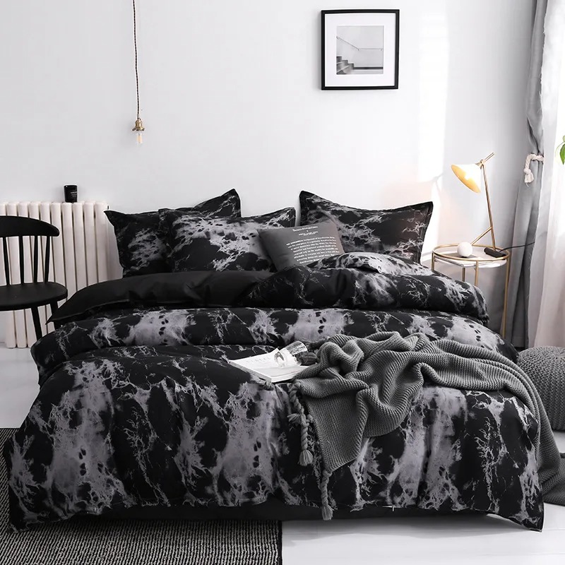 Luxury Black Bedding Comforter - Linen Duvet Cover บทวิจารณ์และราคา