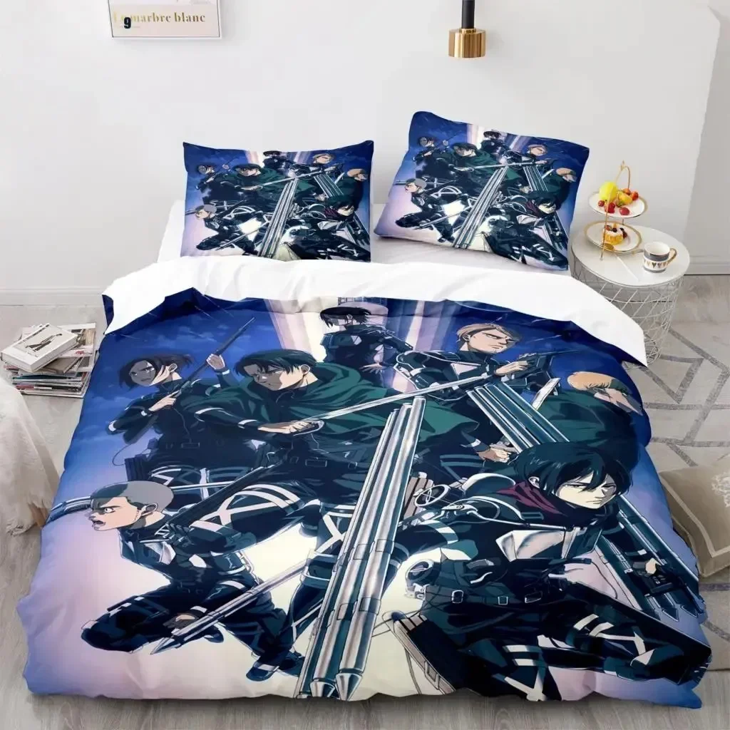 Anime Attack On Titan Home Tex - Linen Duvet Cover บทวิจารณ์และราคา