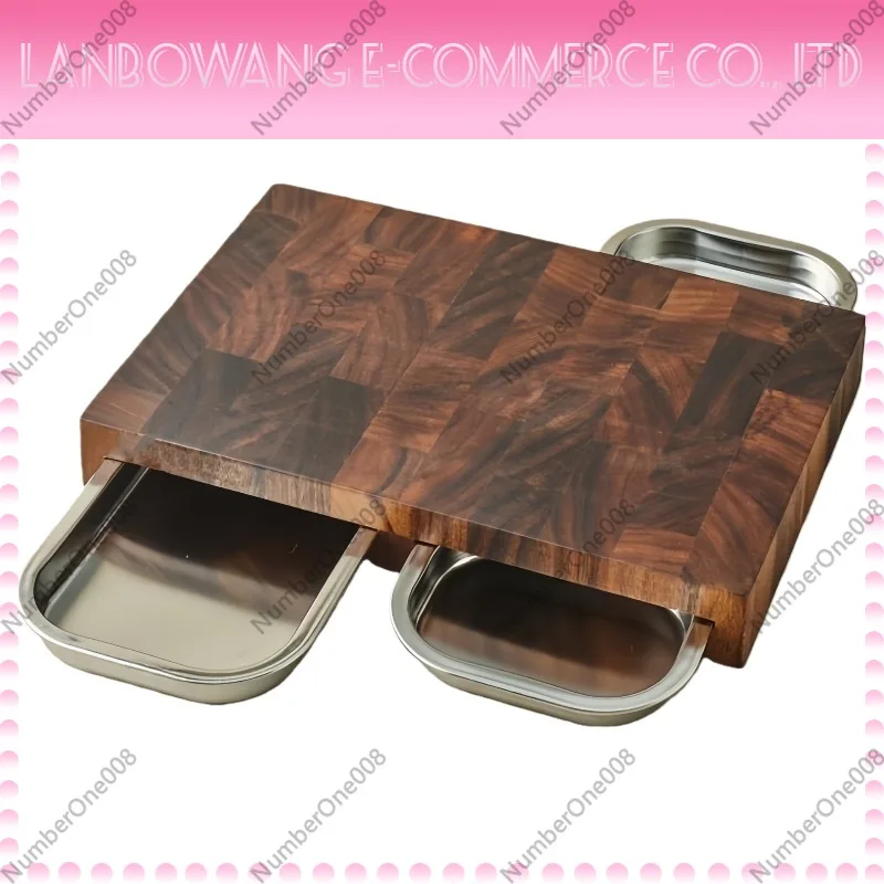 Walnut Cutting Board with Stai - Wooden Serving Tray บทวิจารณ์และราคา