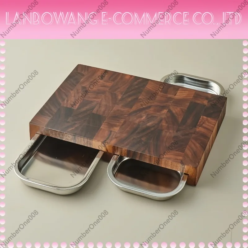 Walnut Cutting Board with Stai - Wooden Serving Tray บทวิจารณ์และราคา