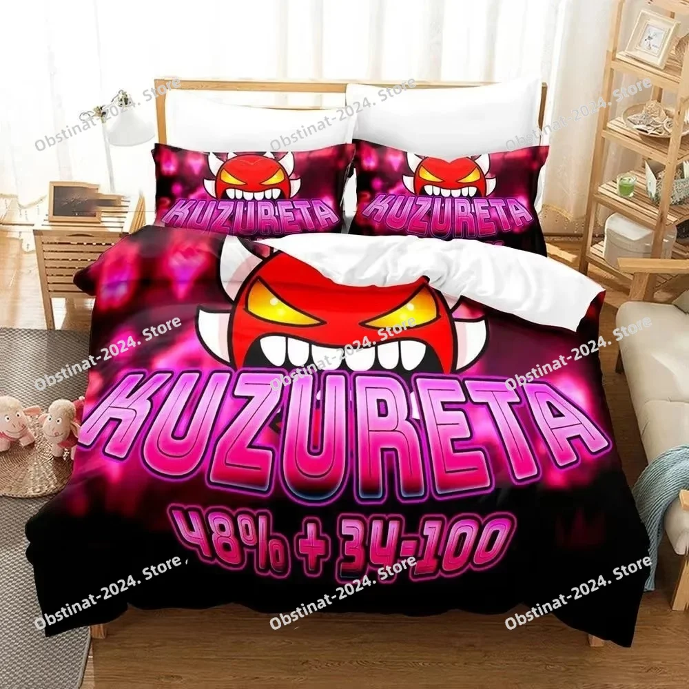 3D Print Cartoon Game Geometry - Linen Duvet Cover บทวิจารณ์และราคา